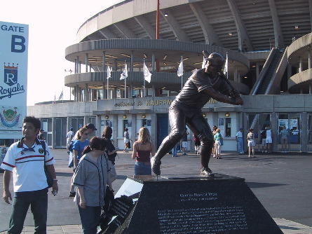 George Brett statue at Kauffman Stadium