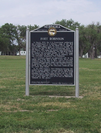 Fort Robinson marker