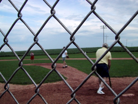 Field of Dreams from behind home plate