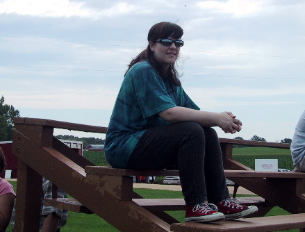 On the bleachers, Field of Dreams