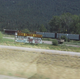 Sign east of Missoula, MT