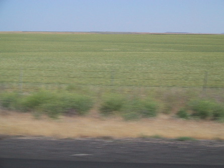 Much of Eastern Washington, at highway speed