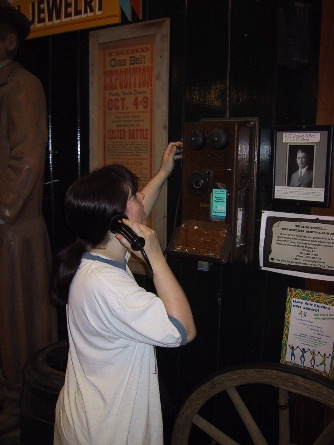 On the phone @ Wall Drug, Wall, SD