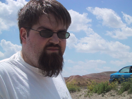 Jason in the Badlands sun