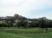 Golf course with scenery