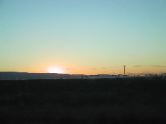 Sunset and irrigation, eastern WA