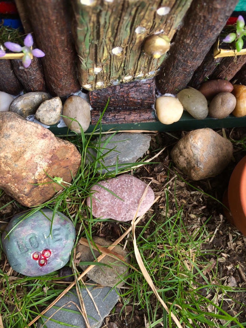 The front step of a new fairy house.